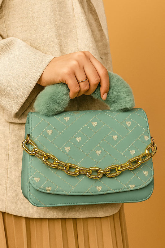 Cyan luxe Crossbody Bag