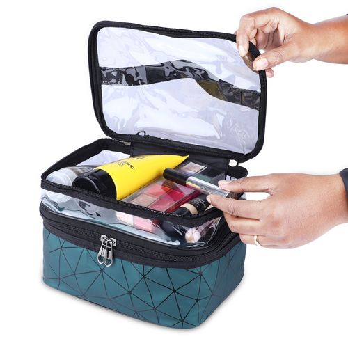 Double Layer Diamond Cosmetic Bag